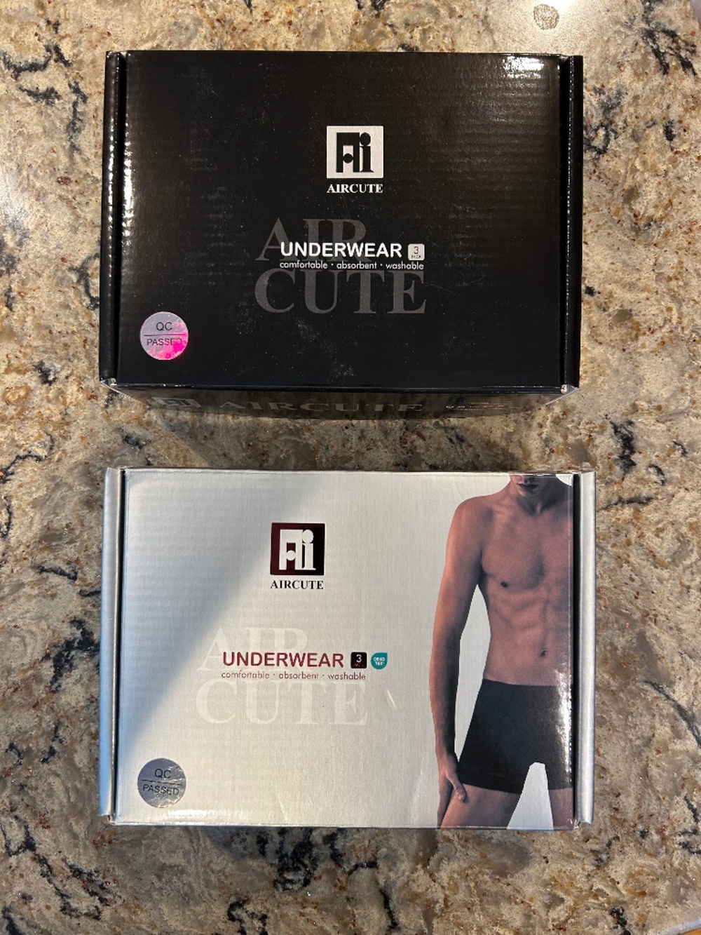 AIRCUTE  mens washable incontinence underwear